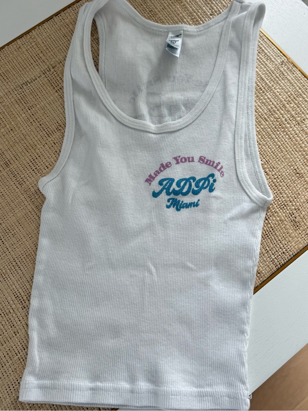 ADPI Tank Top - Ribbed Cute Graphic - Picture 3 of 5